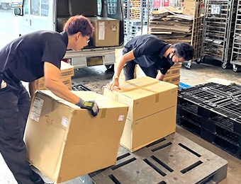 1日700個以上の配達実績