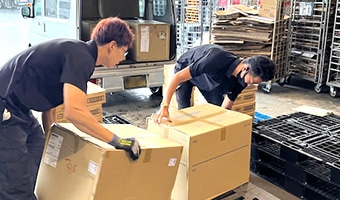 1日700個以上の配達実績